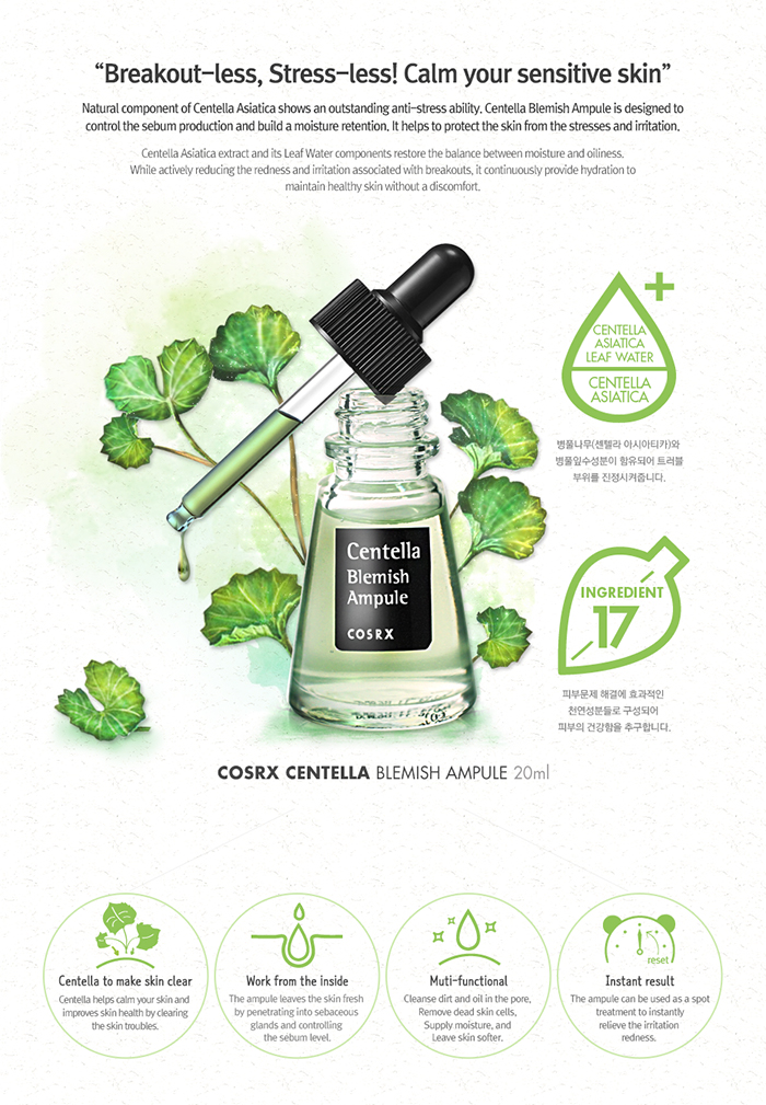 Cosrx Centella Blemish Ampoule 20ml